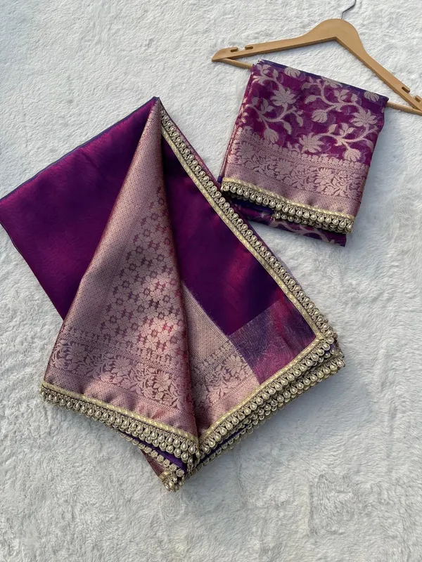 Tissue_Sundari_Phool_Kaat_Baarasi_Saree_With_Lace_Attached
