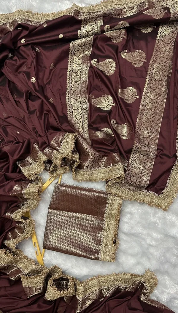 Banarasi_Katan_Silk_Khaddi_Buti_Saree_Rust_Brown