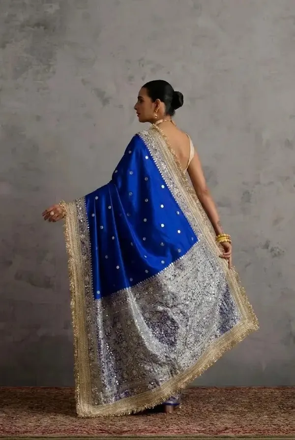 Maharani_Banarasi_Tissue_Saree_With_Handcrafted_Mirror_Work_Blue