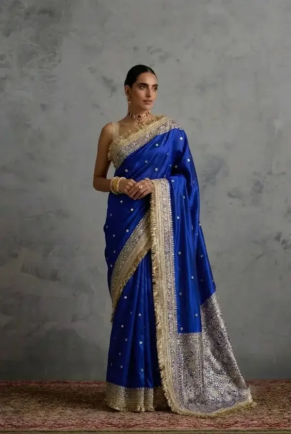 Maharani_Banarasi_Tissue_Saree_With_Handcrafted_Mirror_Work_Blue