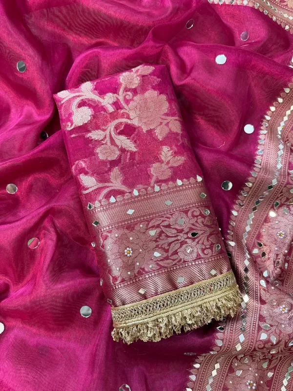 Maharani_Banarasi_Tissue_Saree_With_Handcrafted_Mirror_Work_Blue