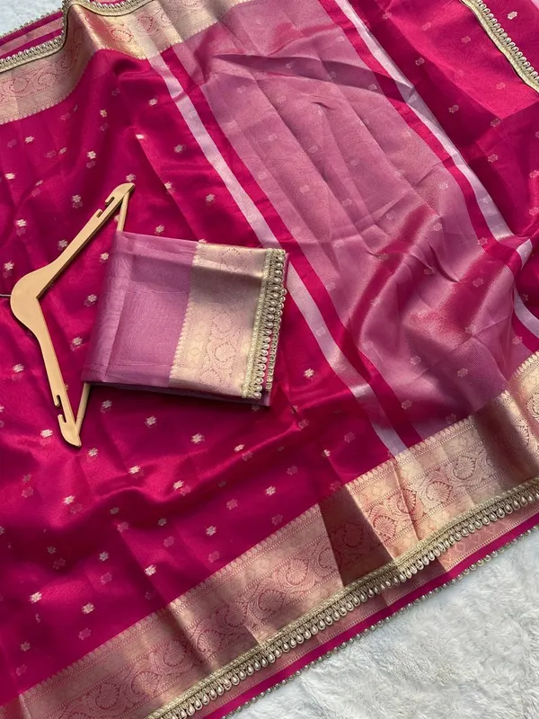 Banarasi_Tissue_Silk_Saree_With_Pearl_Lace_Border_Pink