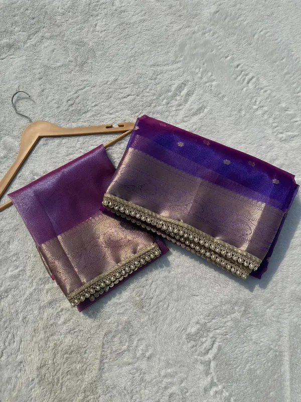 Banarasi_Tissue_Silk_Saree_With_Pearl_Lace_Border_Purple