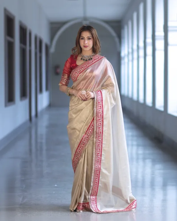 Maharani_Ivory_Tissue_Silk_Saree