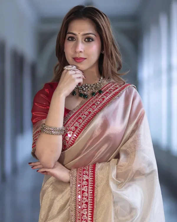 Maharani_Ivory_Tissue_Silk_Saree