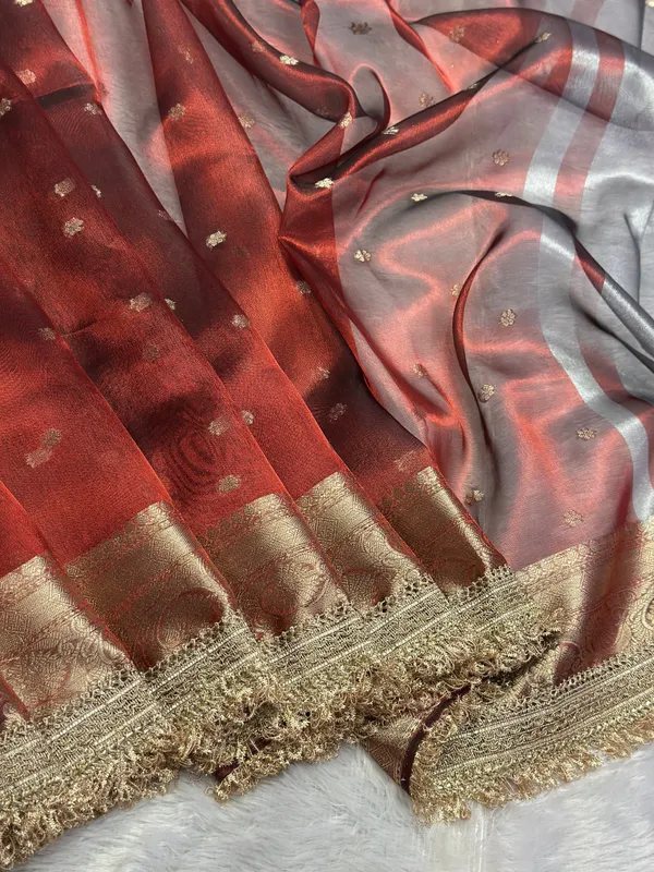 Banarasi_Tissue_Silk_Saree_With_Gold_Zari_Buti_Heavy_Lace_Border_Royal_Red