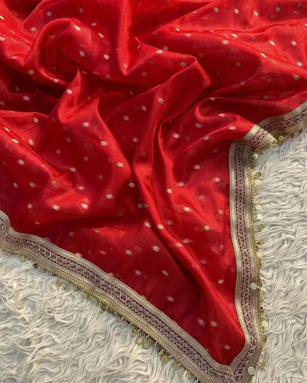 Royal_Red_Buta_Tissue_Silk_Saree_With_Coin_Lace_Border