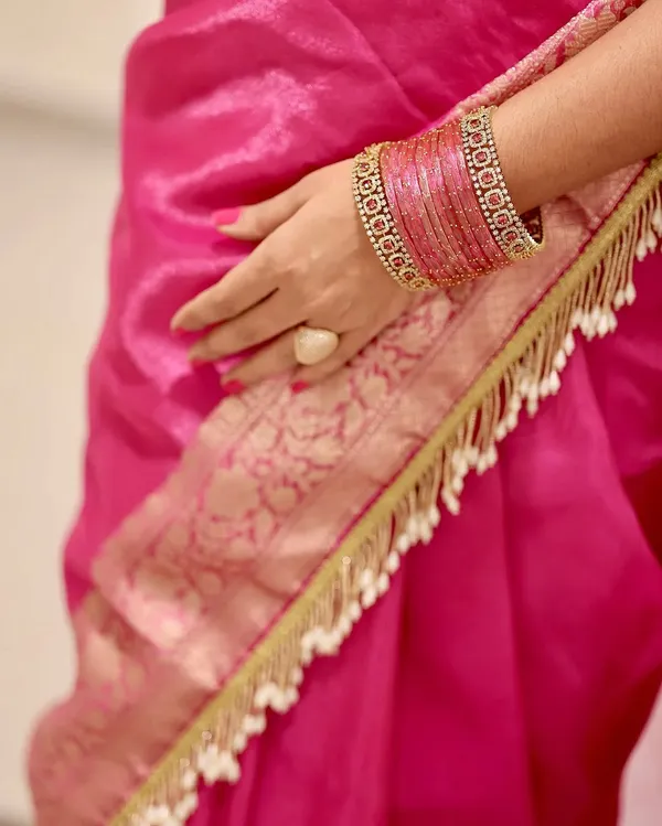 Katban_Jhaalar_Banarasi_Tissue_Silk_Saree_Pink