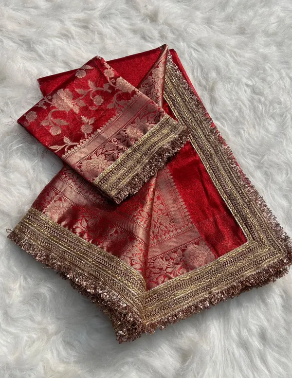 Gulab_Border_Banarasi_Tissue_Silk_Saree_Royal_Red