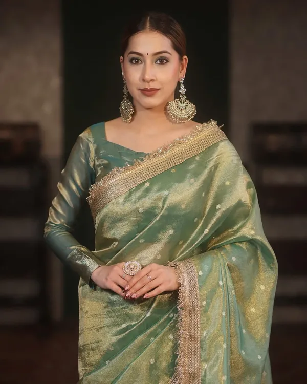 Royal_Zari_Buti_Banarasi_Tissue_Silk_Saree_Sage_Green
