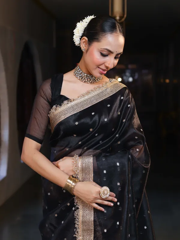 Royal_Zari_Buti_Banara-si_Tissue_Silk_Saree_Black