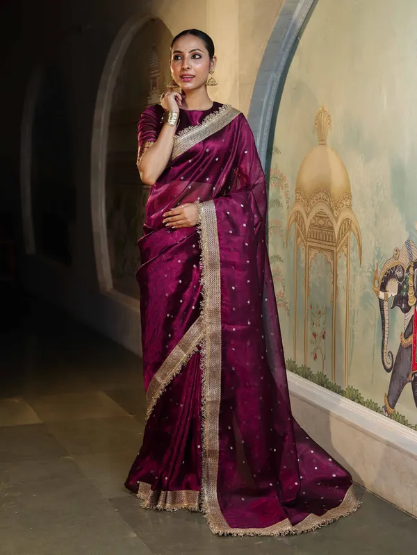 Royal_Zari_Buti_Banarasi_Tissue_Silk_Saree_Deep_Plum