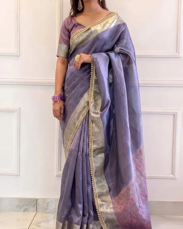 Pashmeena_Banarasi_Tissue_Silk_Saree_Dusty_Blue
