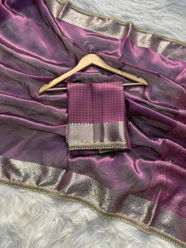 Pashmeena_Banarasi_Tissue_Silk_Saree_Navy