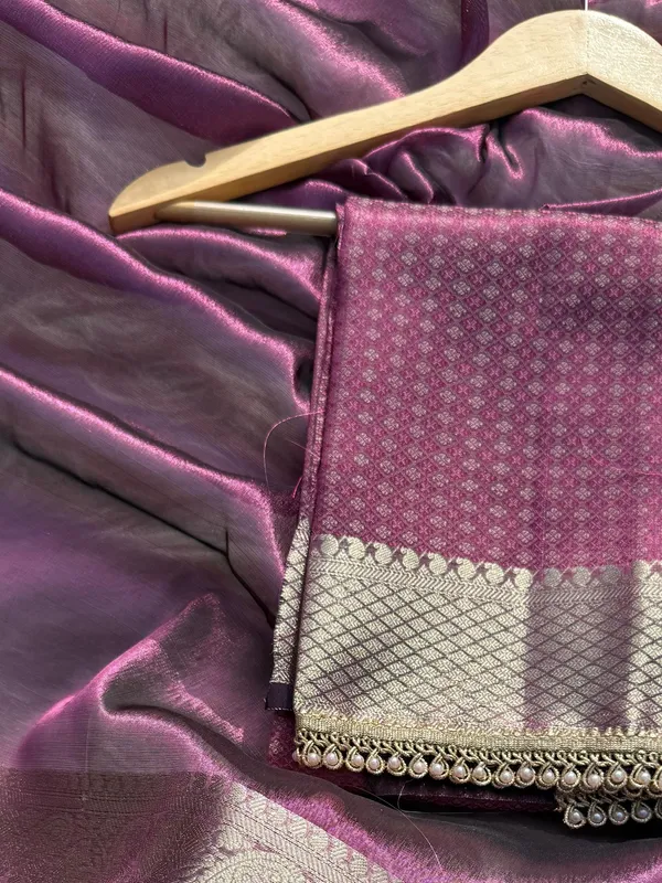 Pashmeena_Banarasi_Tissue_Silk_Saree_Purple
