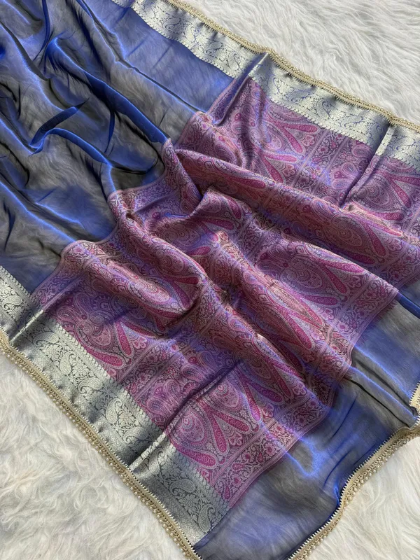Pashmeena_Banarasi_Tissue_Silk_Saree_Navy