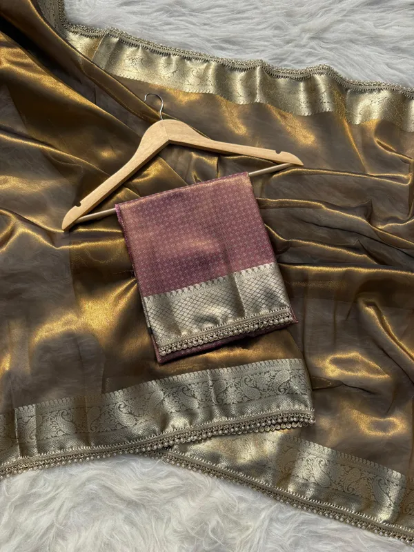 Pashmeena_Banarasi_Tissue_Silk_Saree_Antique_Gold