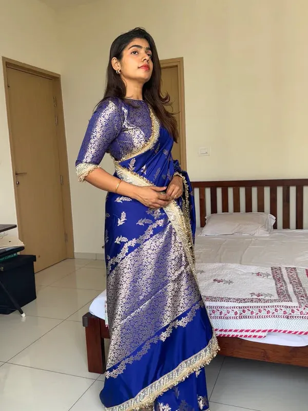 Meenakari_Katan_Silk_Sare_With_Heavy_Lace_Border_Blue