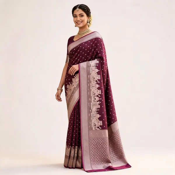 Plum_Mashru_Katan_Silk_Ghat_Border_Banarasi_Saree