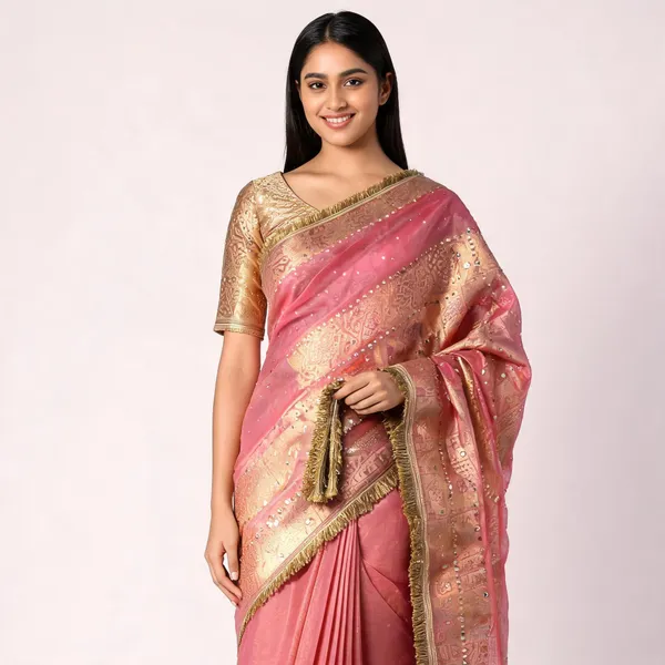 Ros_Gold_Banarasi_Tissue_Silk_Saree