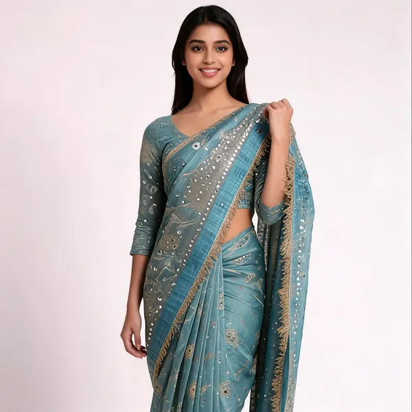 Zaribrocade_Banarasi_Tissue_Silk_Saree_Blue