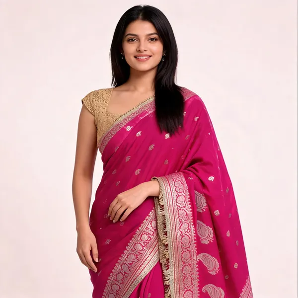 Banarasi_Katan_Silk_Khaddi_Buti_Saree_Pink