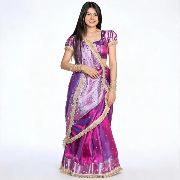 Rangmahal_Mirror_Work_Banarasi_Tissue_Silk_Saree_Purple