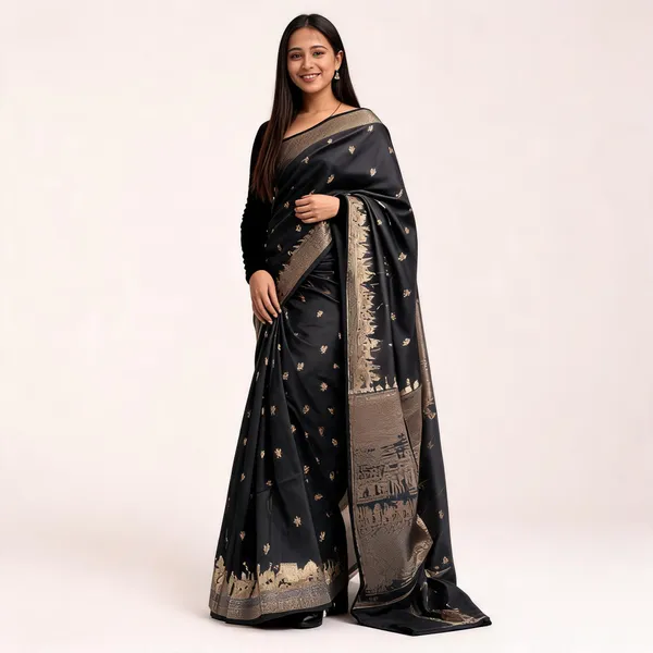 Kashi_Ghat_Banarasi_Silk_Saree_Black