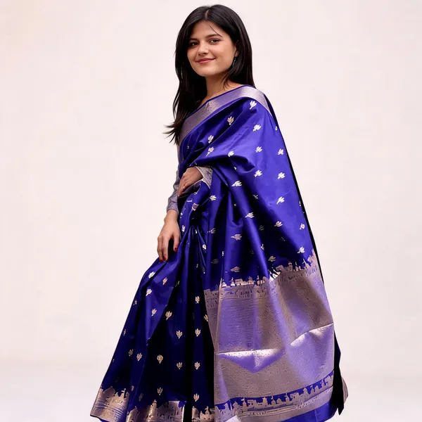 Kashi_Ghat_Banarasi_Silk_Saree_Blue
