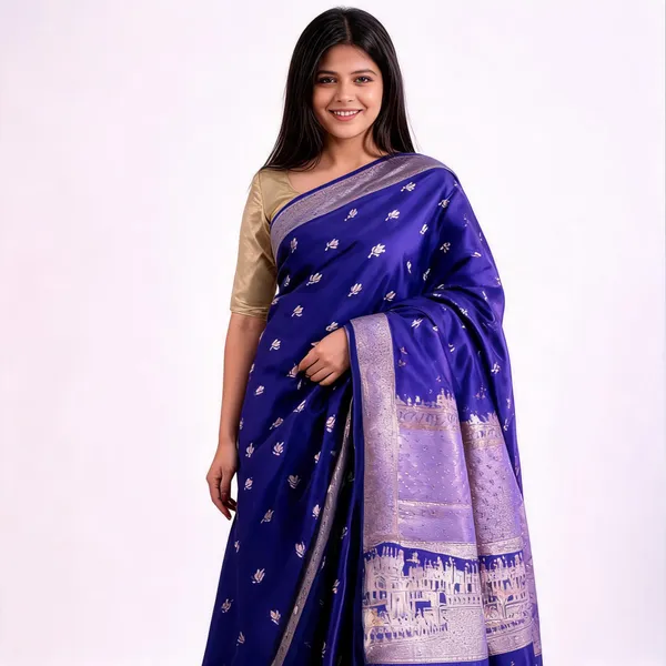 Kashi_Ghat_Banarasi_Silk_Saree_Blue