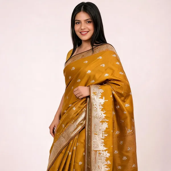 Kashi_Ghat_Banarasi_Silk_Saree_Yellow