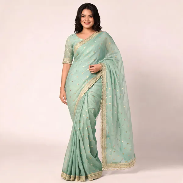 Banarasi_Tissue_Saree_With_Gold_Buti_Work_And_Pearl_Lace_Mint
