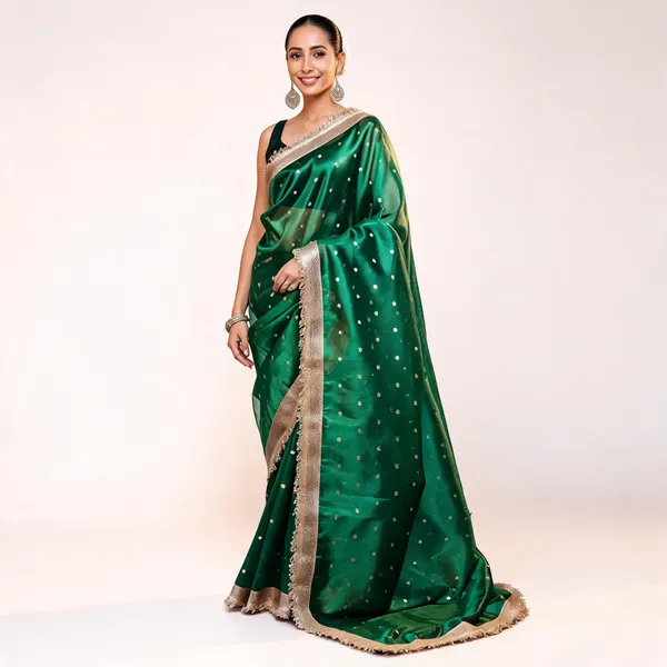 Royal_Zari_Buti_Banarasi_Tissue_Silk_Saree_Emerald