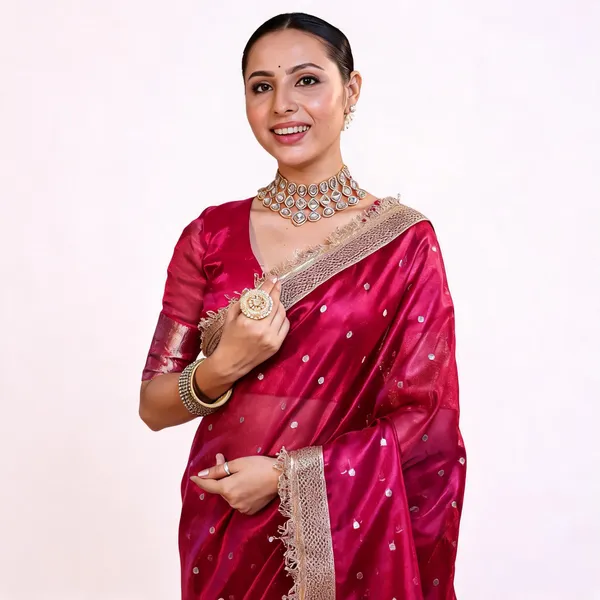 Royal_Zari_Buti_Banarasi_Tissue_Silk_Saree_Fuchsia_Pink