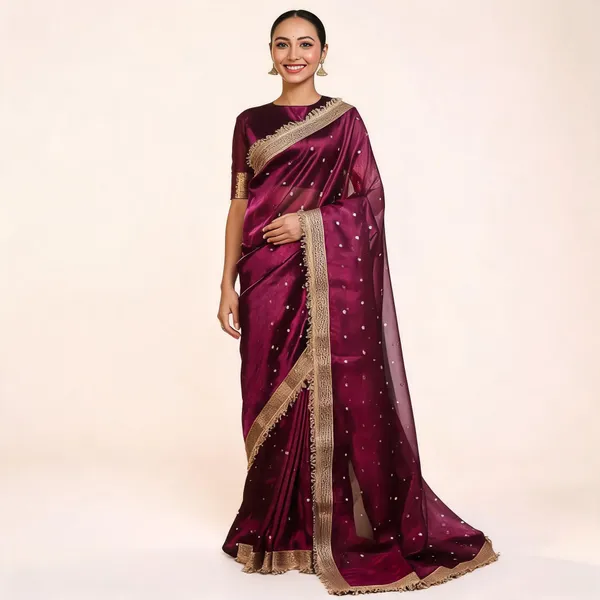 Royal_Zari_Buti_Banarasi_Tissue_Silk_Saree_Deep_Plum
