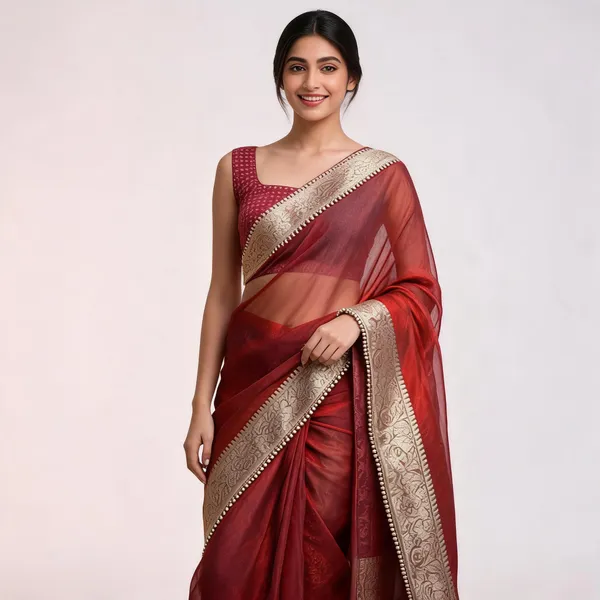 Pashmeena_Banarasi_Tissue_Silk_Saree_Royal_Red