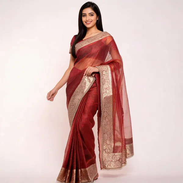 Pashmeena_Banarasi_Tissue_Silk_Saree_Royal_Red
