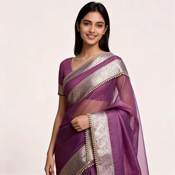 Pashmeena_Banarasi_Tissue_Silk_Saree_Purple