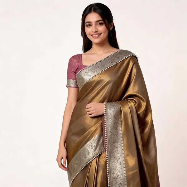 Pashmeena_Banarasi_Tissue_Silk_Saree_Antique_Gold