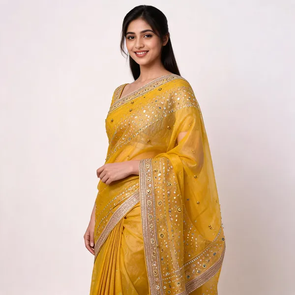 Viral_Banarasi_Soft_Tissue_Silk_Ghunghroo_Saree_With_Heavy_Lace_Attached_Yellow
