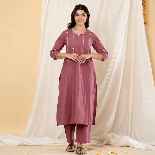 Pine_Wine_Pure_Cotton_Kurta_Set_3_Piece_For_Women