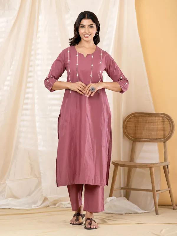 Pine_Wine_Pure_Cotton_Kurta_Set_3_Piece_For_Women