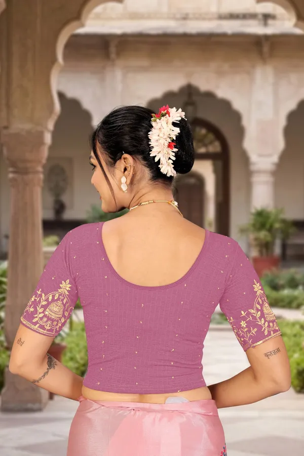 Purple_Cotton_Blend_Fitted_Embroidered_Saree_Blouse_For_Women