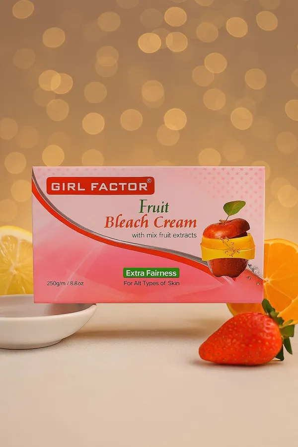 Girl_Factor_Fruit_Bleach_Cream_–_Instant_Glow_&_Fairness_|_Natural_Fruit_Extracts_For_Radiant_Skin_(250_G)