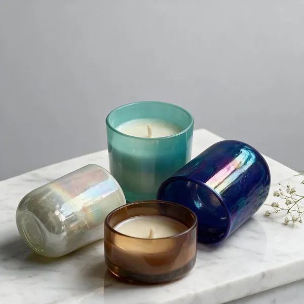 Wax_Decorative_Cylindrical_Blue_Brown_Candle_Set_Of_4