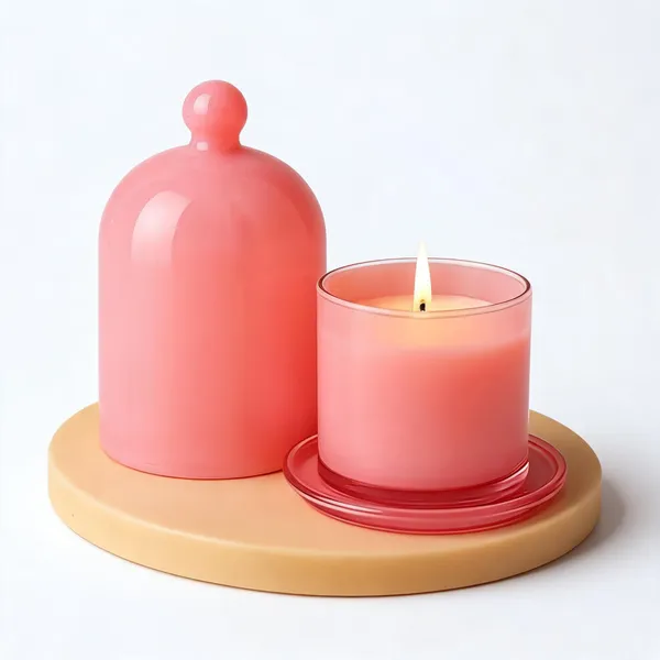 Wax_Decorative_Pink_Dome_Cloche_Candle