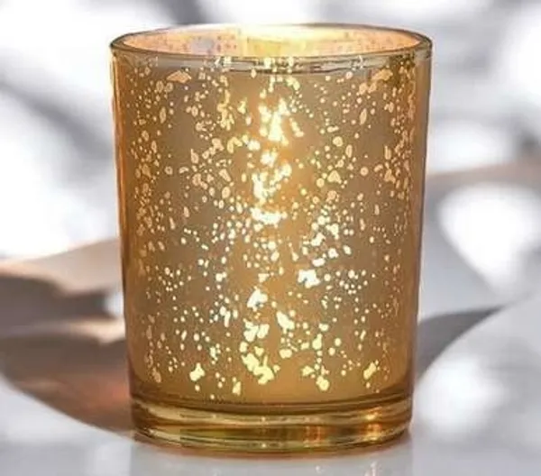 Glass_Decorative_Speckled_Amber_Cylindrical_Candle