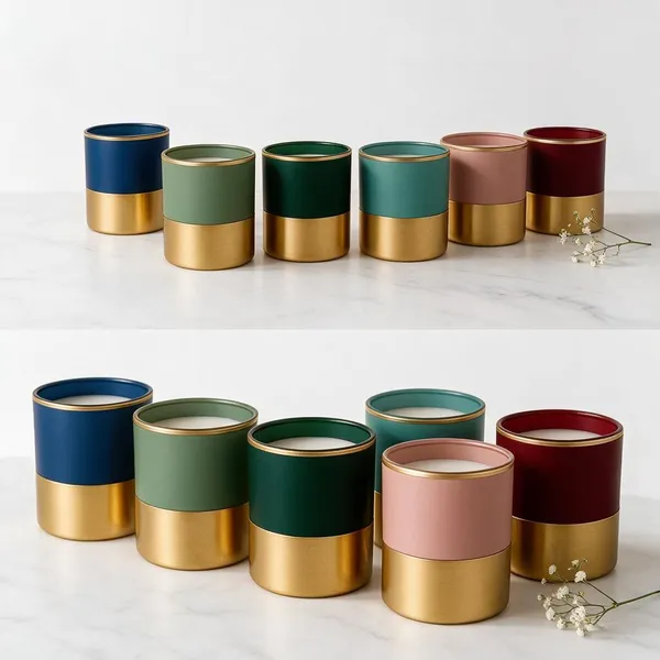 Metal_Decorative_Two_Tone_Multicolour_Cylindrical_Candle_Set_Of_6