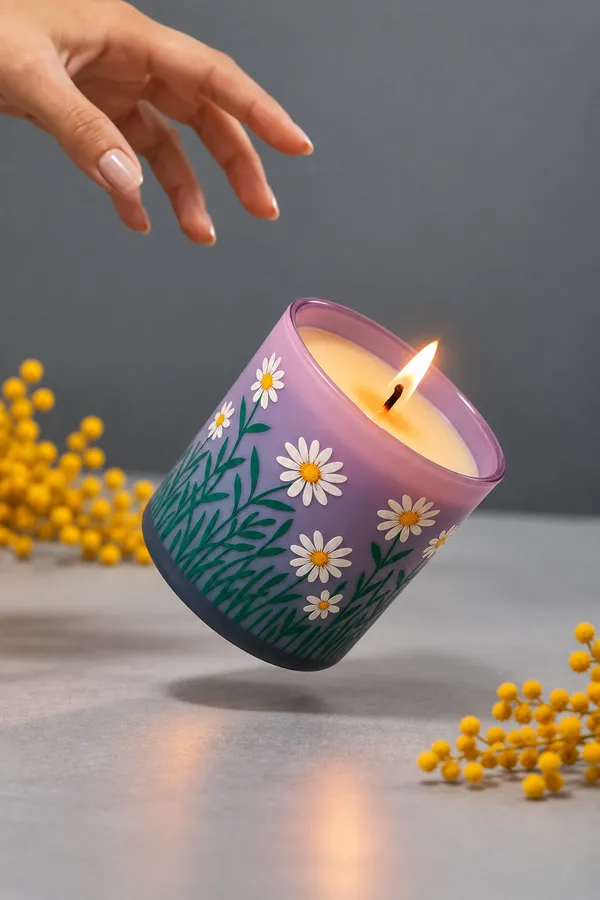Floral_Candle_Jar_-_Hand_Painted