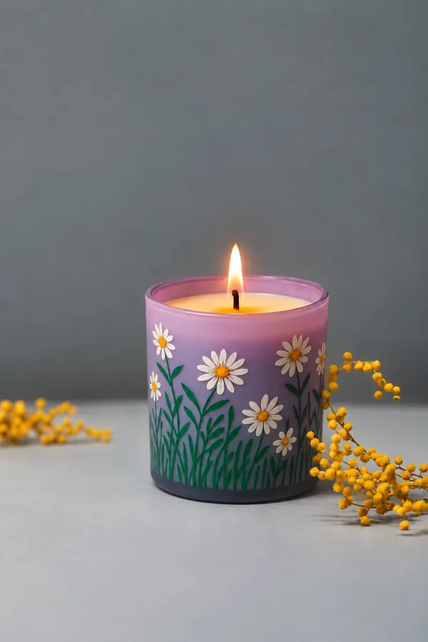 Floral_Candle_Jar_-_Hand_Painted